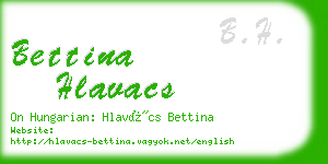 bettina hlavacs business card